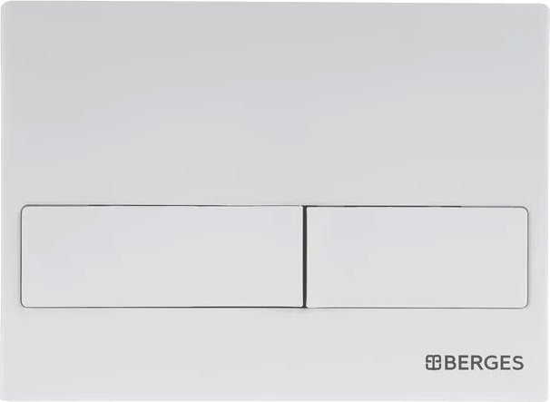Система инсталляции для унитазов Berges Wasserhaus Novum 040214 с кнопкой смыва, белая