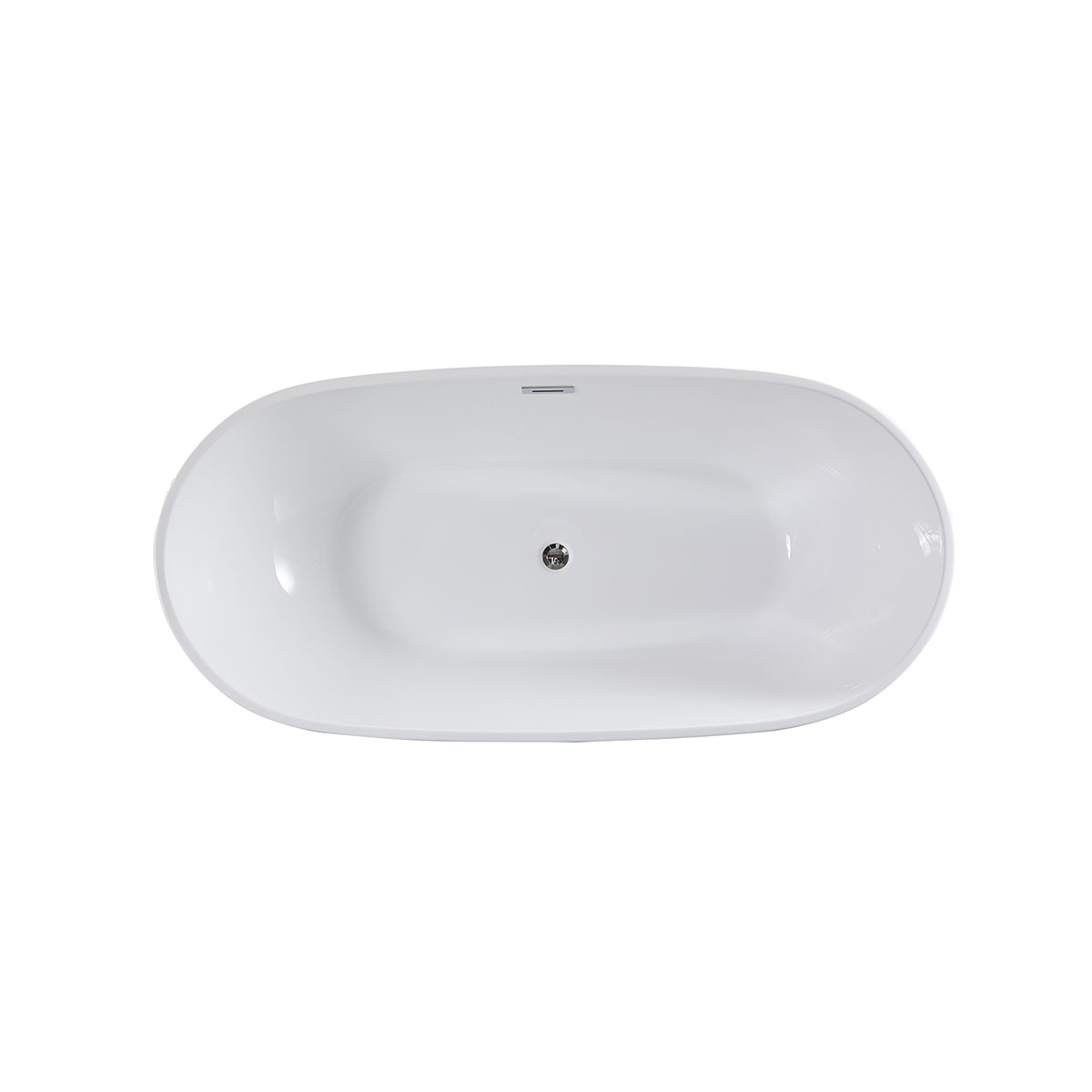 Ванна акриловая Vincea VBT-408-1800, 180х81,5 цвет белый, слив-перелив в комплекте, хром
