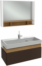 Мебель для ванной Jacob Delafon Terrace 100 ледяной коричневый лак