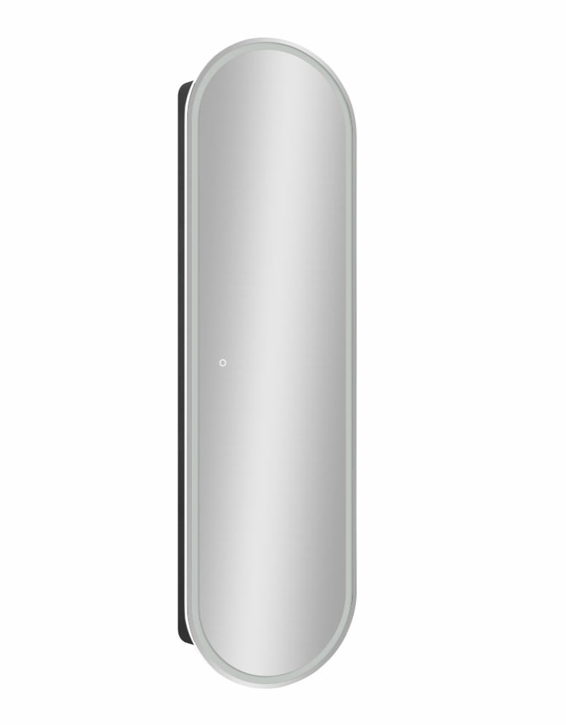 Зеркало-пенал Континент Elmage black LED 450х1600, МВК048