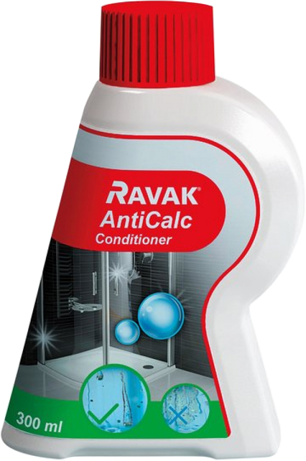 Душевая дверь в нишу Ravak BLDP2-100 Transparent, профиль сатин + средство для ванн и защитное средство