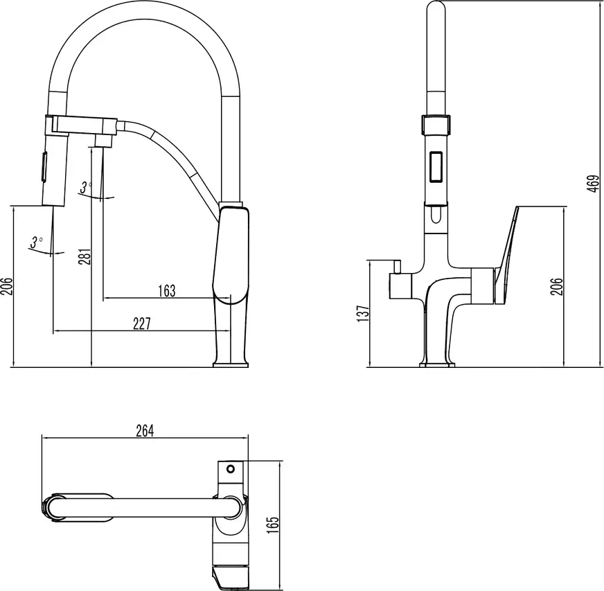 Смеситель для кухни lemark comfort lm3074c