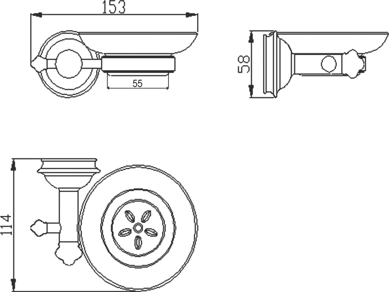 Мыльница Sapho Astor 1325-02