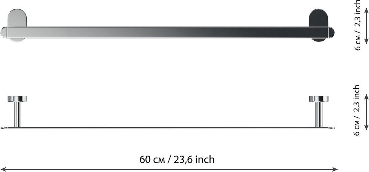 Полотенцедержатель Fora Brass BR013 60 см