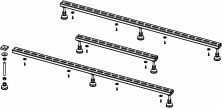 Ножки для душевого поддона Riho POOTSET64 для поддонов Basel 406, 416, 432