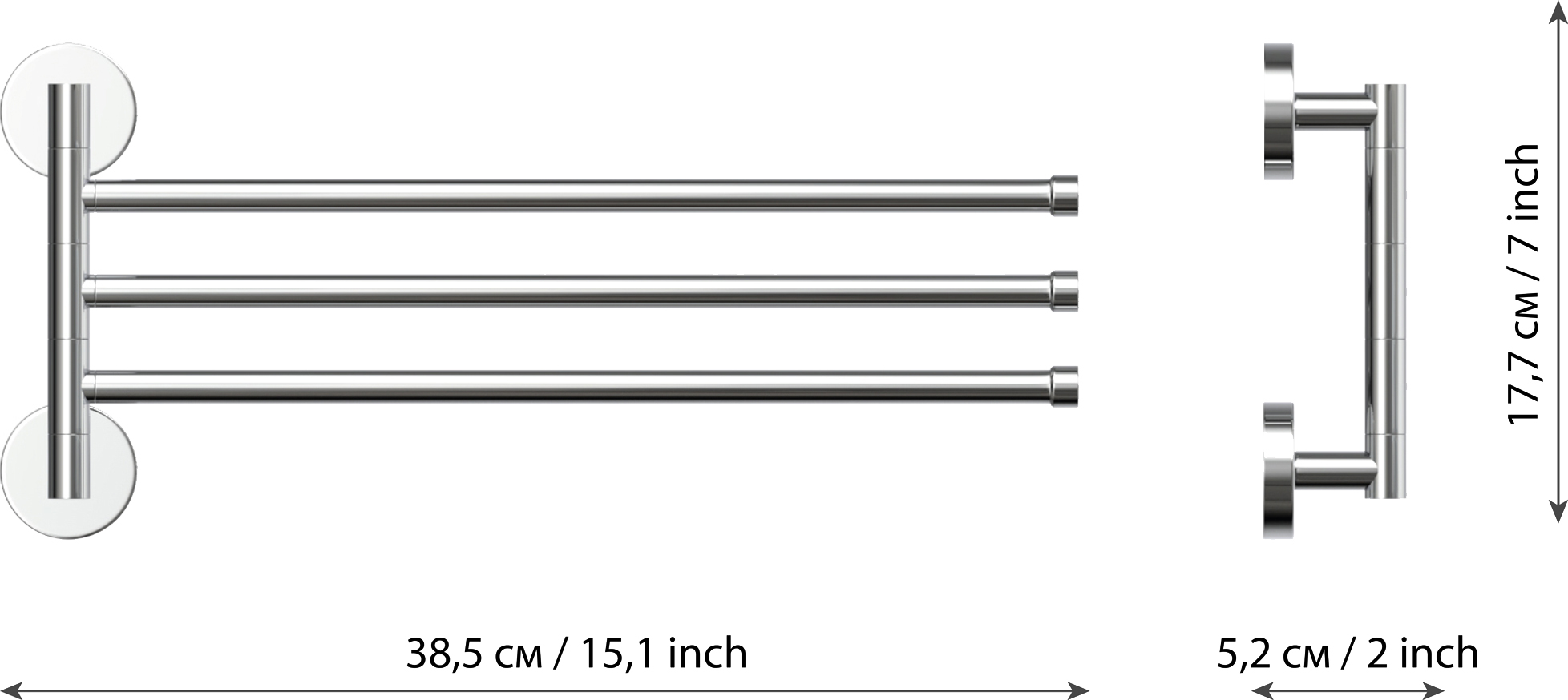Полотенцедержатель Fora Long L023 40 см