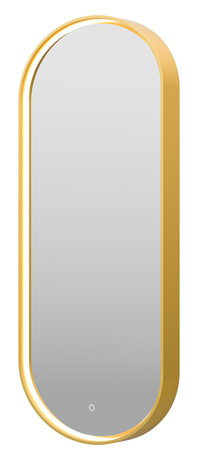Зеркало Brevita Saturn 50 SAT-Dro1-050-gold с подсветкой Золото матовое с сенсорным выключателем