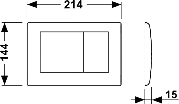 Комплект  Унитаз подвесной Duravit D-Code 22110900002 + Система инсталляции для унитазов TECE Base K440322 с кнопкой смыва + Крышка-сиденье Duravit D-