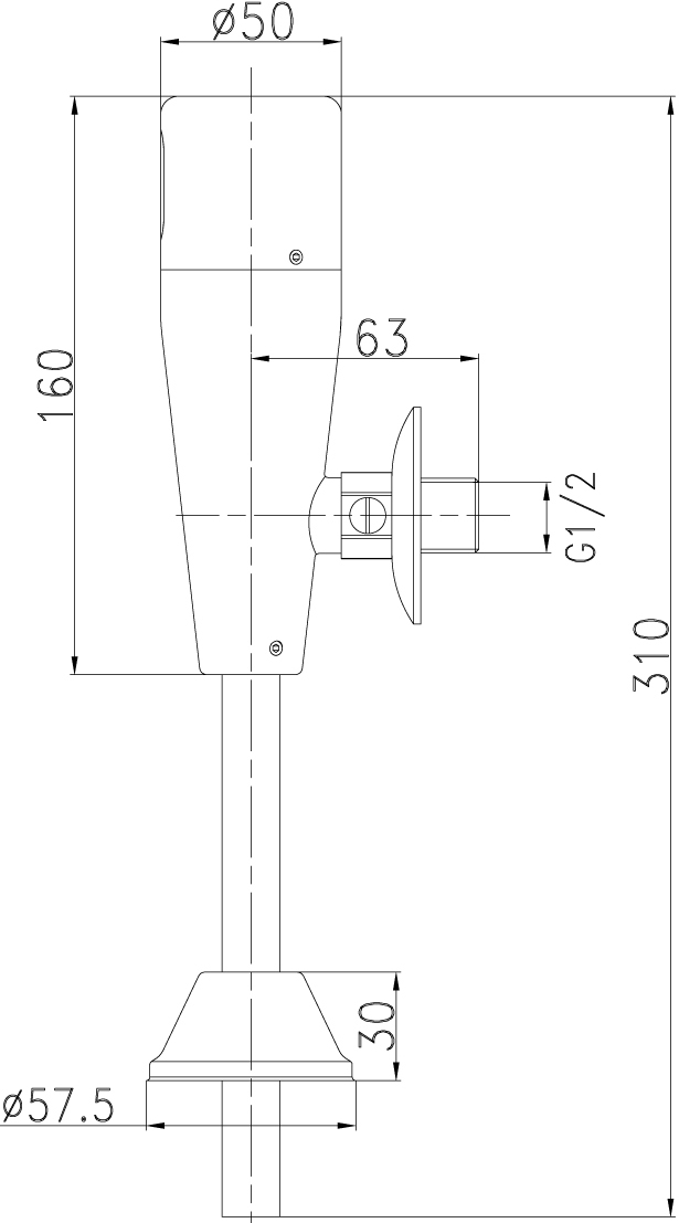 Смывное устройство для писсуаров Lemark Project LM4654CE сенсорное