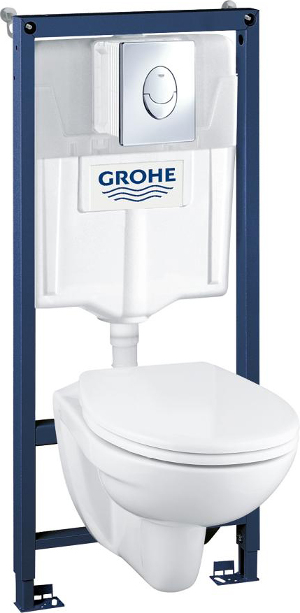 Комплект Grohe Solido 39192000 подвесной унитаз + инсталляция + кнопка