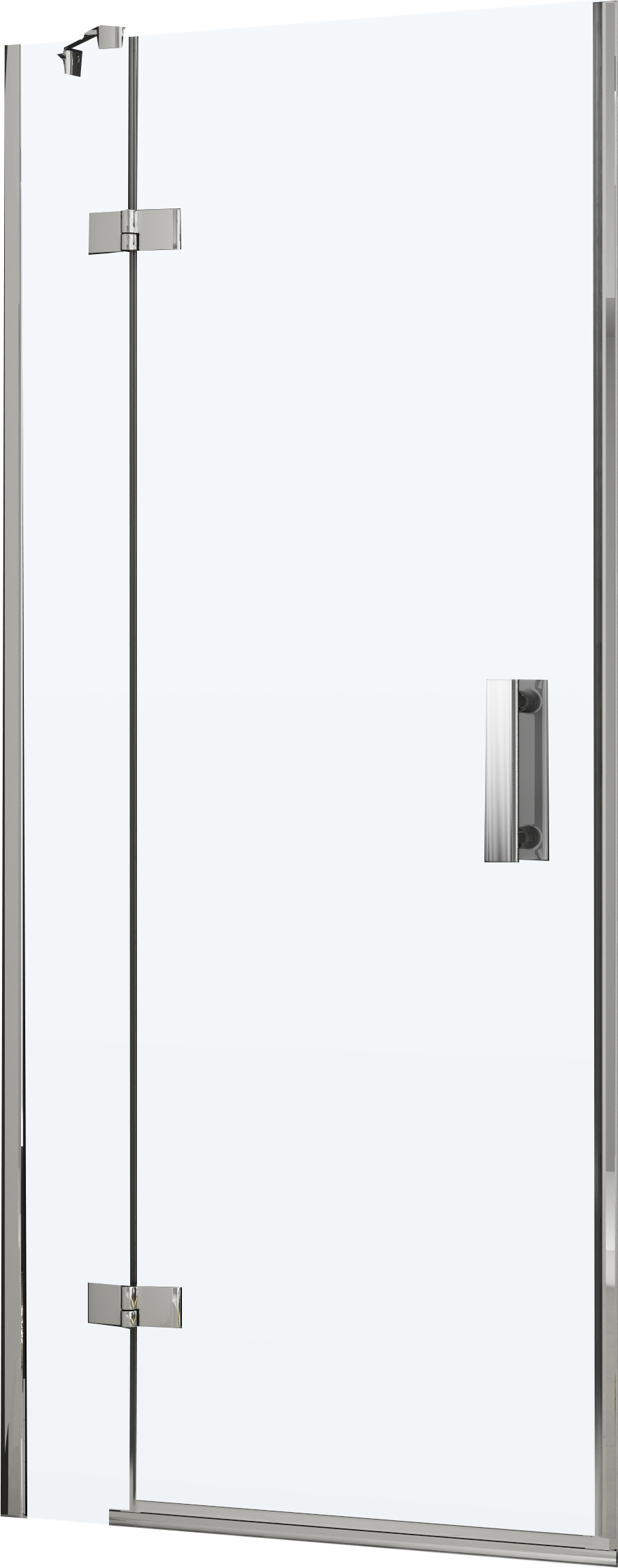 Душевая дверь в нишу Ravak SMSD2-100 B L Transparent, профиль хром + средство для ванн и защитное средство