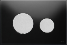 Кнопка смыва TECE Loop 9240655 черное стекло, кнопка хром матовый
