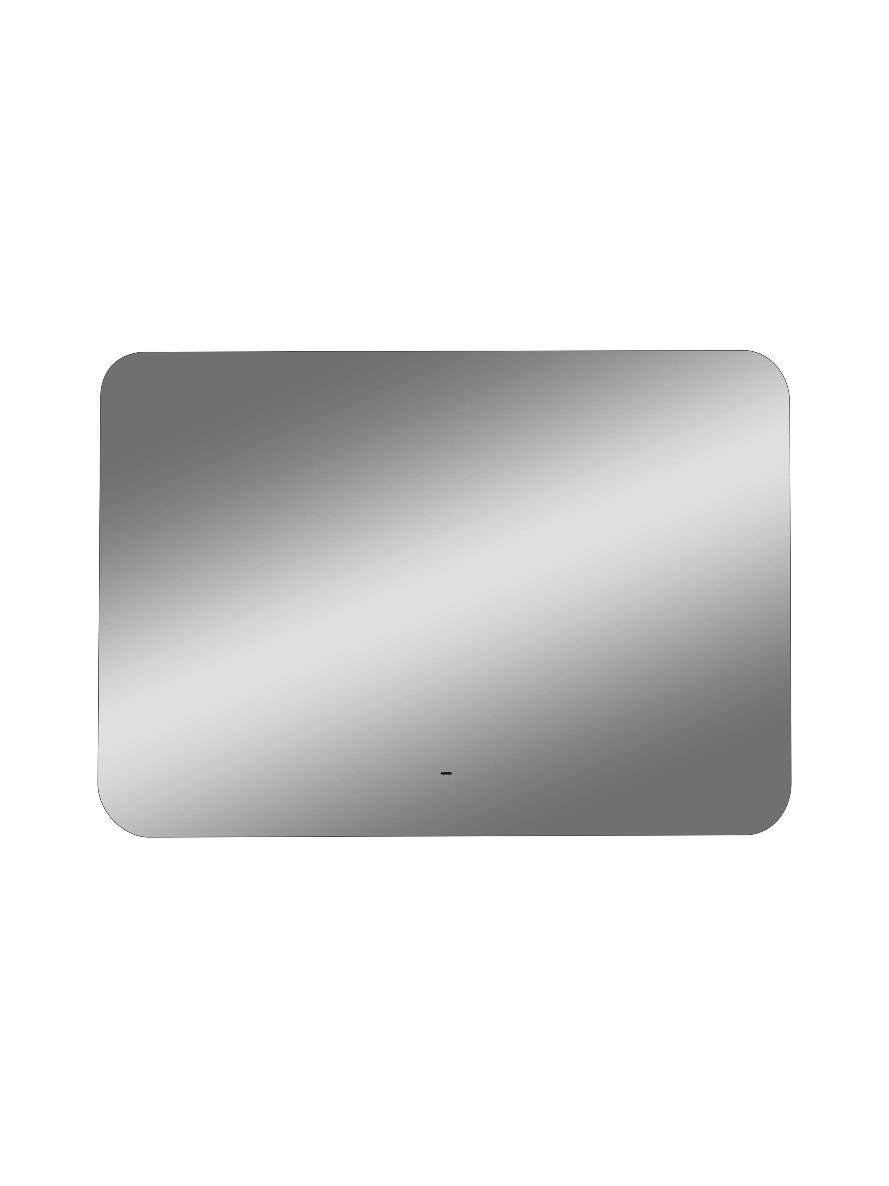 Зеркало Континент Burzhe Led 1000х700 с бесконтактным сенсором, холодная подсветка ЗЛП398