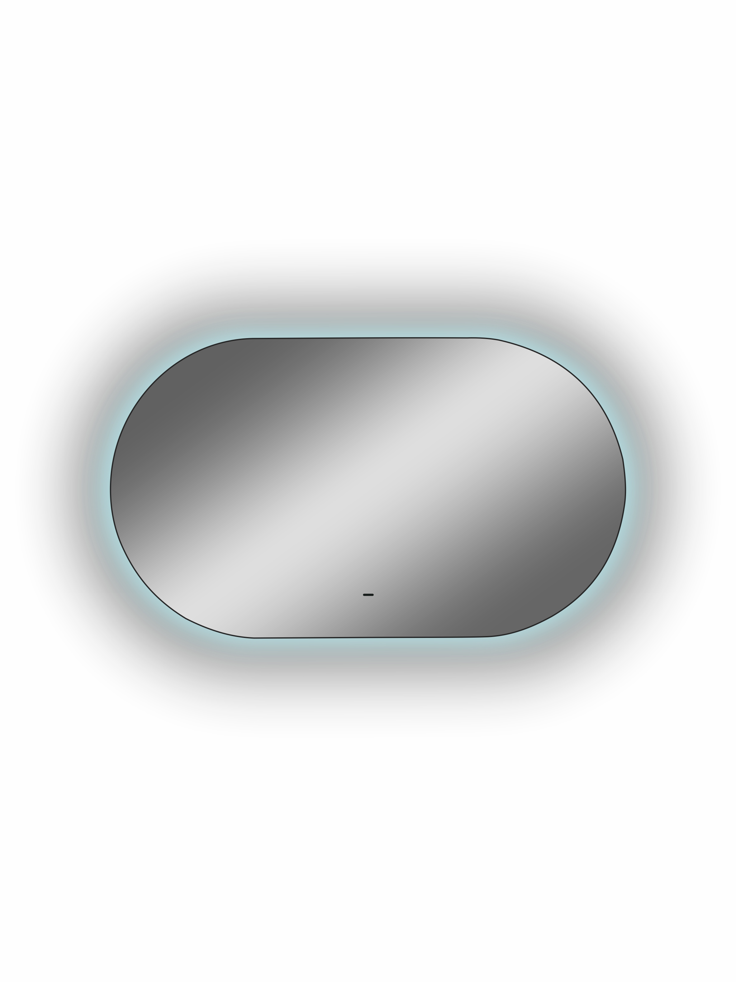 Зеркало Континент Fleur Led 1000х600 с бесконтактным сенсором, холодная подсветка ЗЛП607