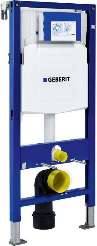 Система инсталляции для унитазов Geberit Duofix UP320 111.300.00.5 с кнопкой смыва матовый хром/хром, шумоизоляцией и креплениями