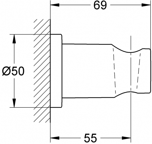 Настенный держатель Grohe Rainshower 27074BE0