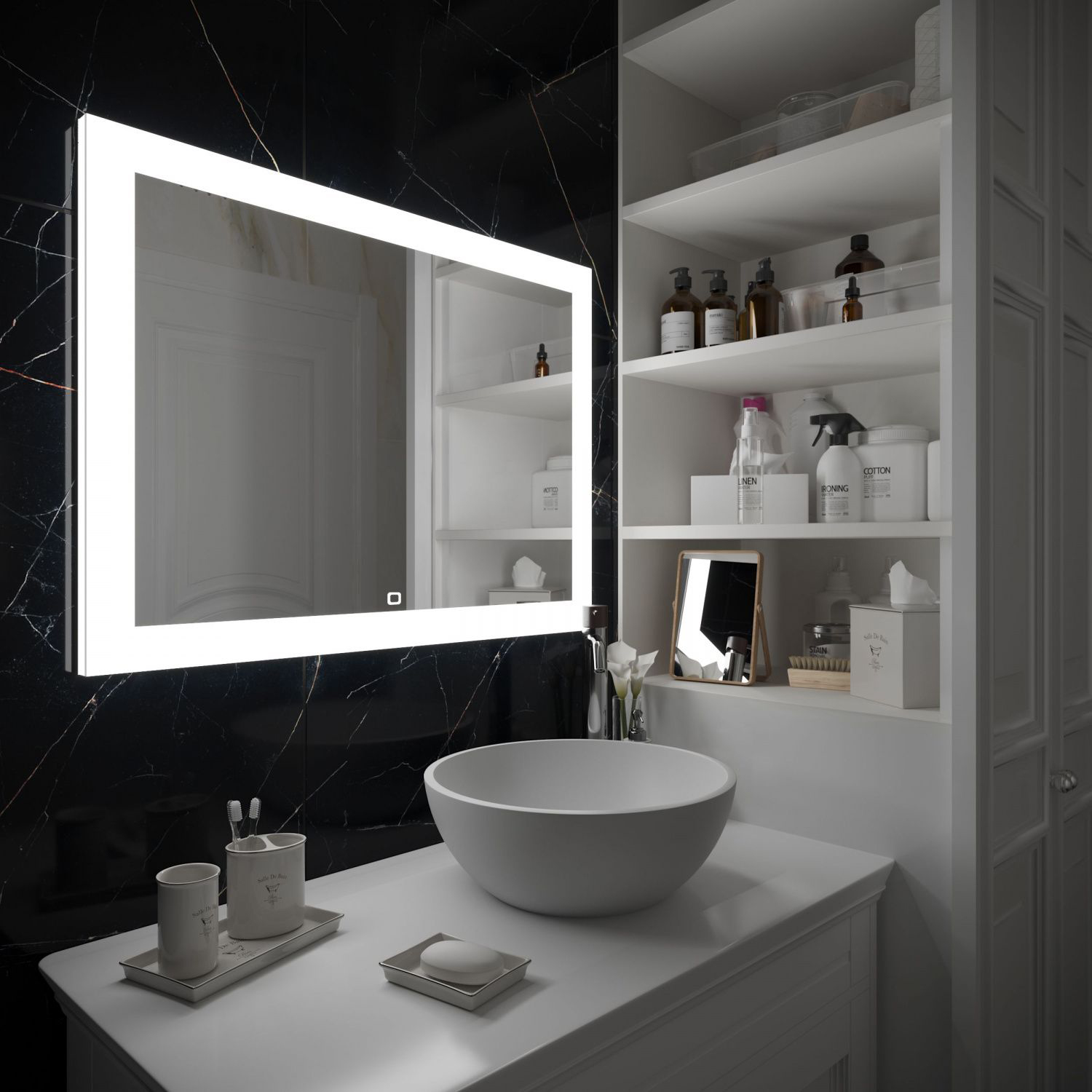 Зеркало Art&Max Soli 120х70 с подсветкой
