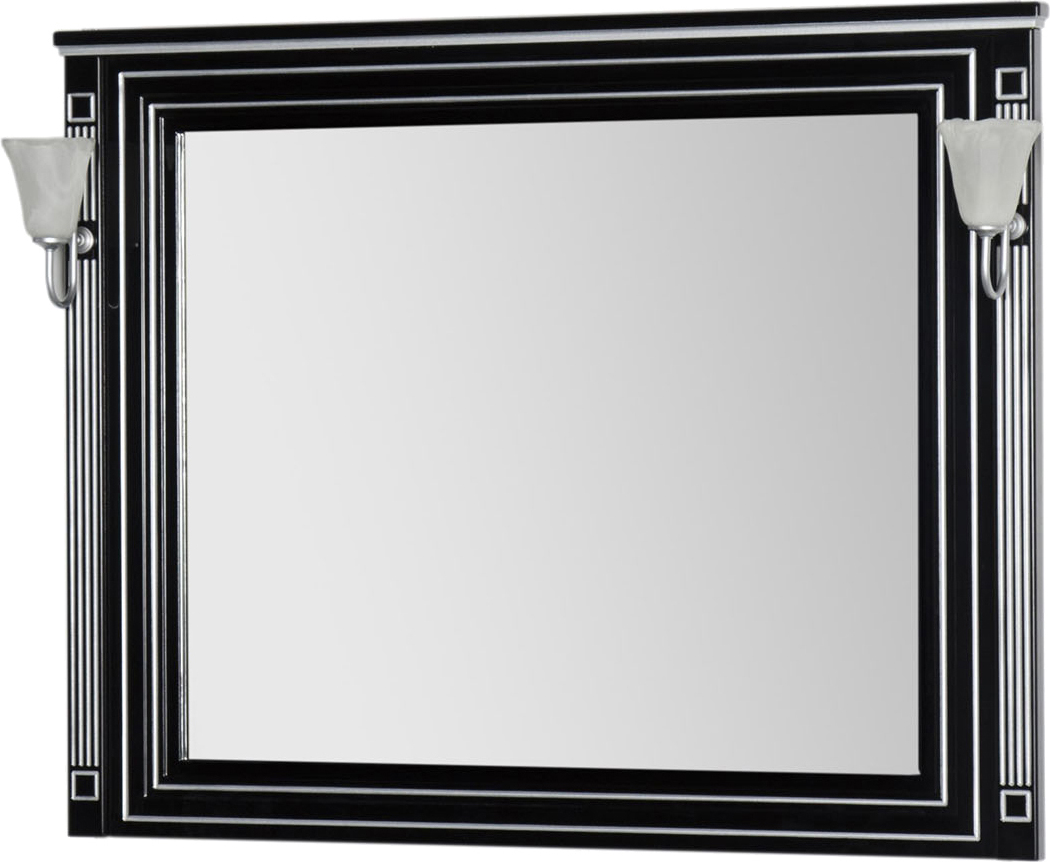 Зеркало Aquanet Паола 120 черное