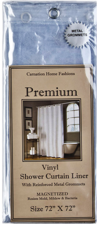Штора для ванной Carnation Home Fashions Premium 4 Gauge Super Clear защитная