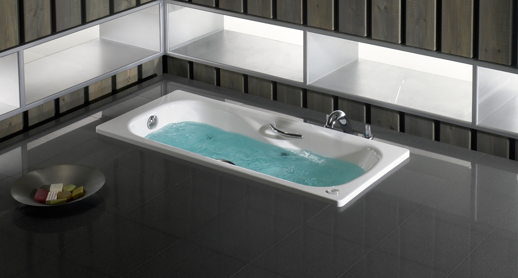 Стальная ванна Roca Princess-N 170х75 с антискользящим покрытием