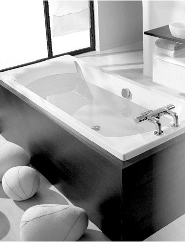 Акриловая ванна Jacob Delafon Ove 180x80 + слив-перелив