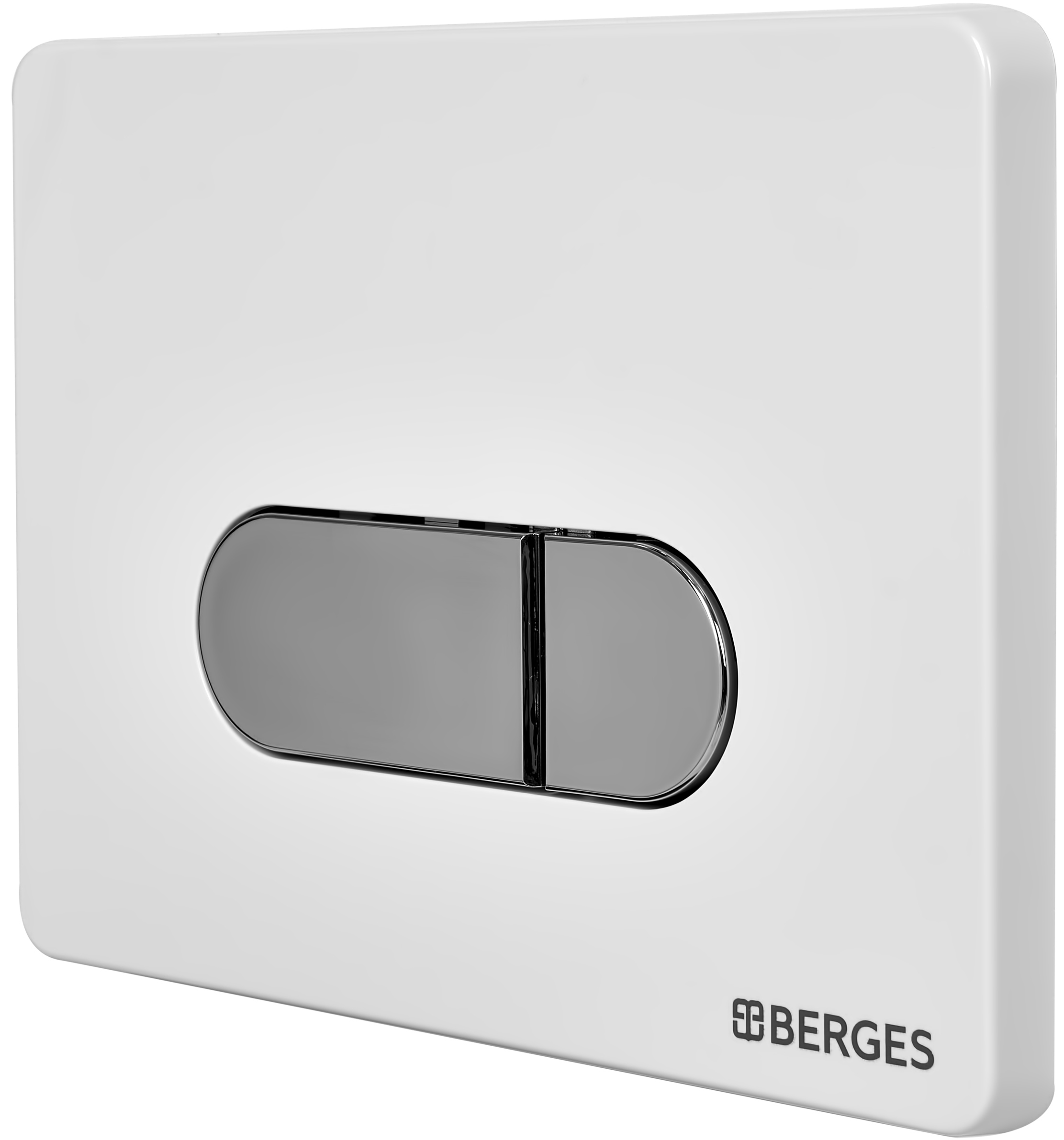 Комплект Berges Wasserhaus Novum 047237 кнопка хром/белая