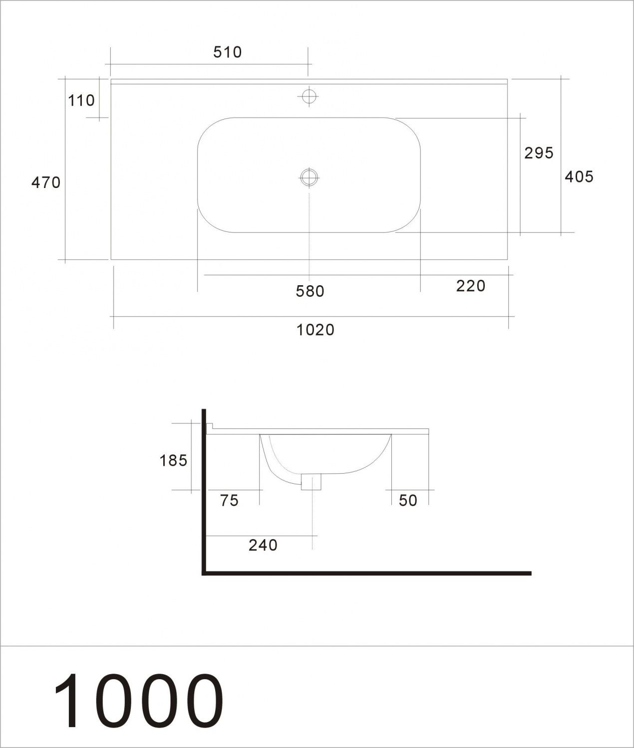 Раковина керамическая Art&Max AM7110-100, белая