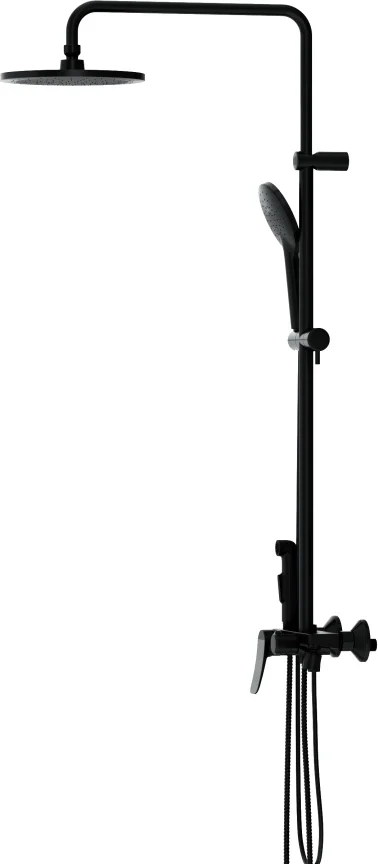 Душевая стойка Damixa Apollo DX220910300 с гигиеническим душем, черная