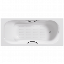 Чугунная ванна Delice Malibu 180х80 с отверстиями под ручки и антискользящим покрытием DLR230610R-AS