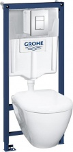 Комплект Grohe Solido 39186000 подвесной унитаз + инсталляция + кнопка