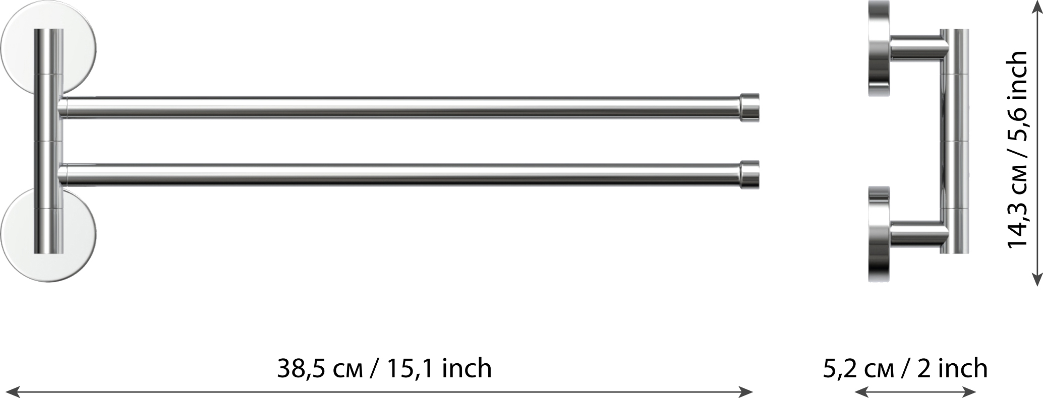 Полотенцедержатель Fora Long L022 40 см