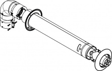 Комплект дымохода Protherm 60/100 (высота: 0,75 м) горизонтальный