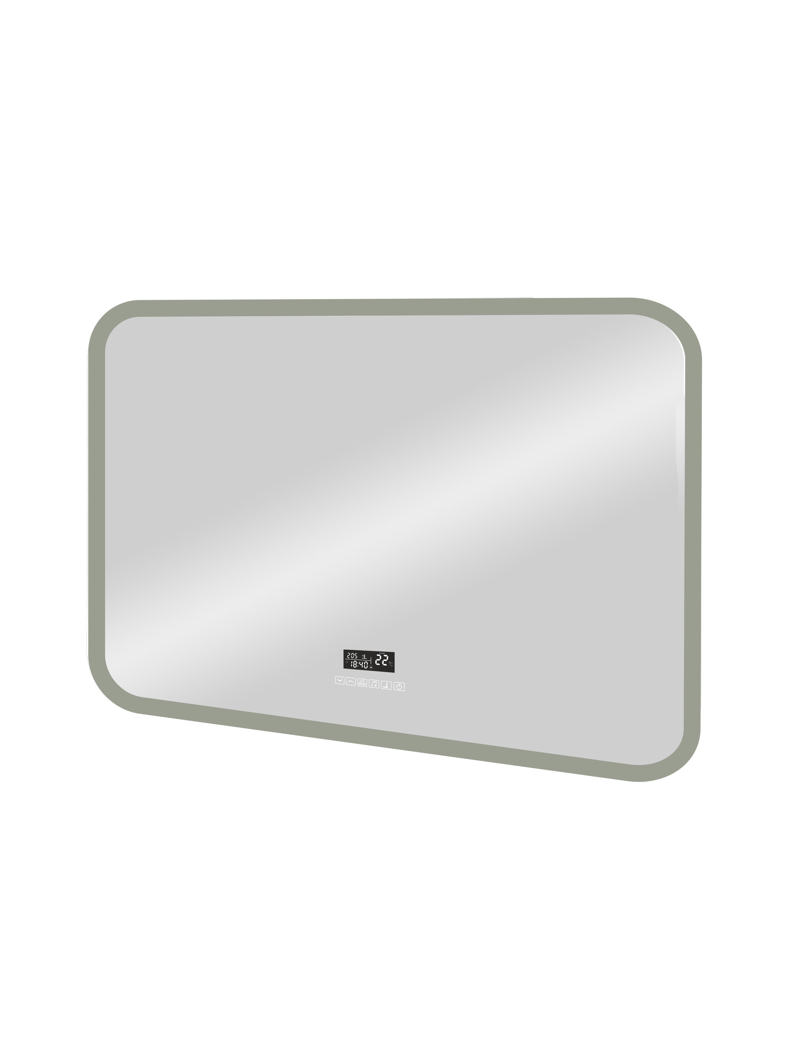 Зеркало Континент Demure LED с многофункциональной панелью 1000x700 ЗЛП259