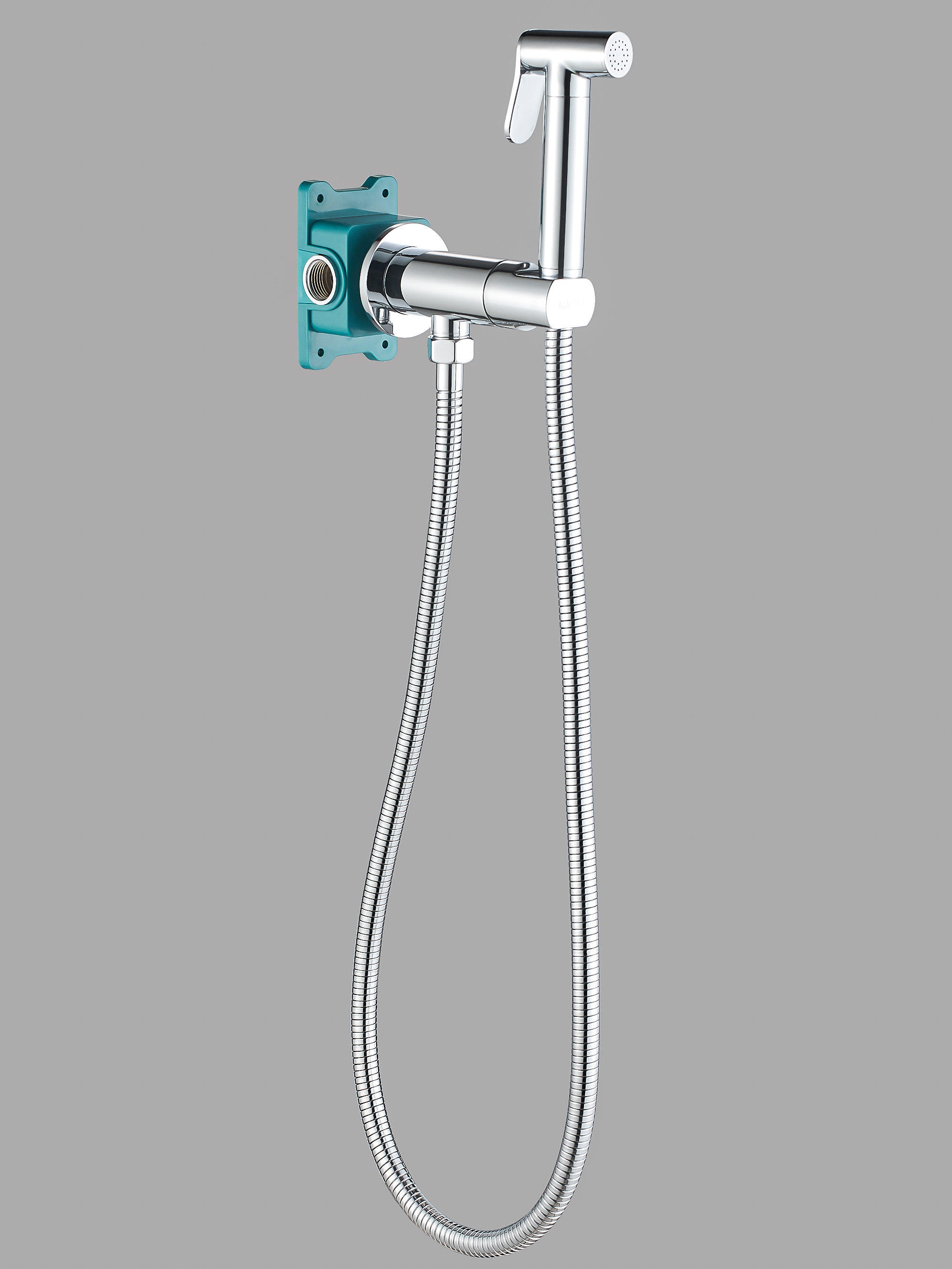 Гигиенический душ с прогрессивным смесителем ALMAes AGATA AL-877-01 С ВНУТРЕННЕЙ ЧАСТЬЮ, хром