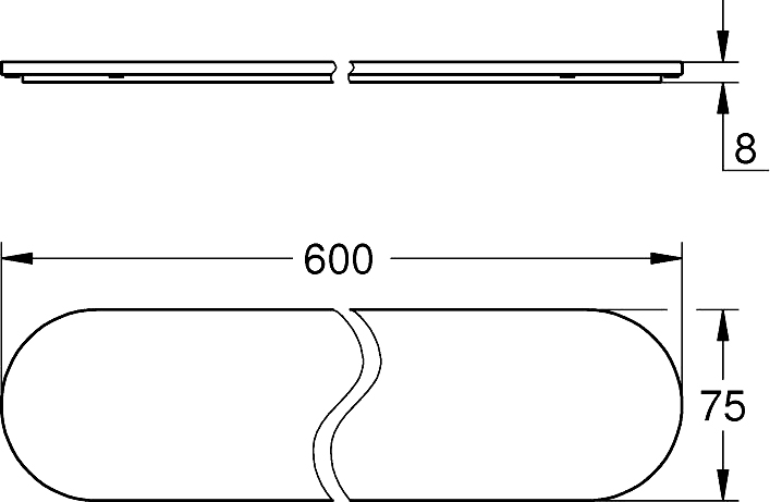 Полка Grohe Selection 41057000 без держателя