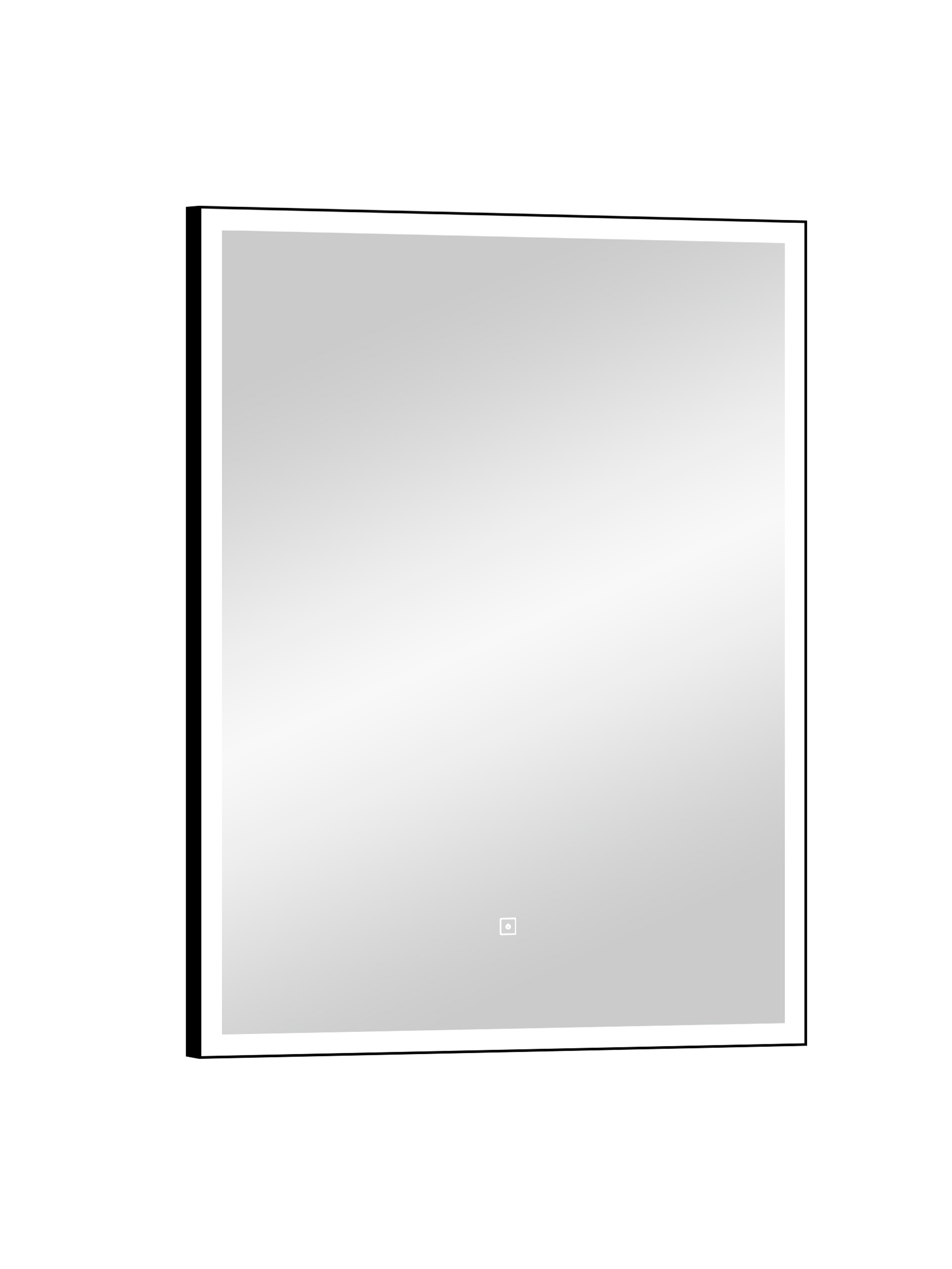 Зеркало Континент Frame black standart 600x800 ЗЛП948