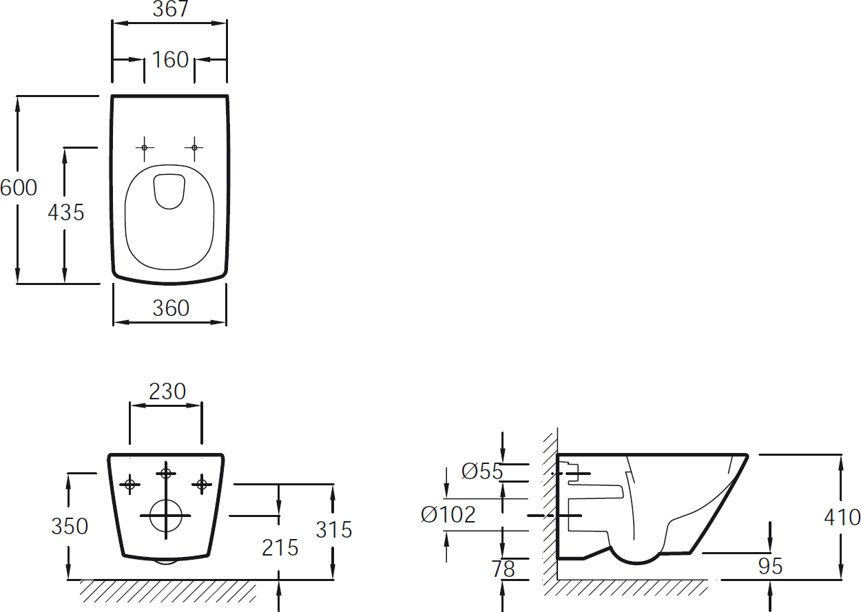 Комплект  Унитаз подвесной Jacob Delafon Escale E1306 + Система инсталляции для унитазов Geberit Duofix Платтенбау 458.125.21.1 4 в 1 с кнопкой смыва