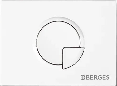 Система инсталляции для унитазов Berges Wasserhaus Novum 040221 с кнопкой смыва, белая