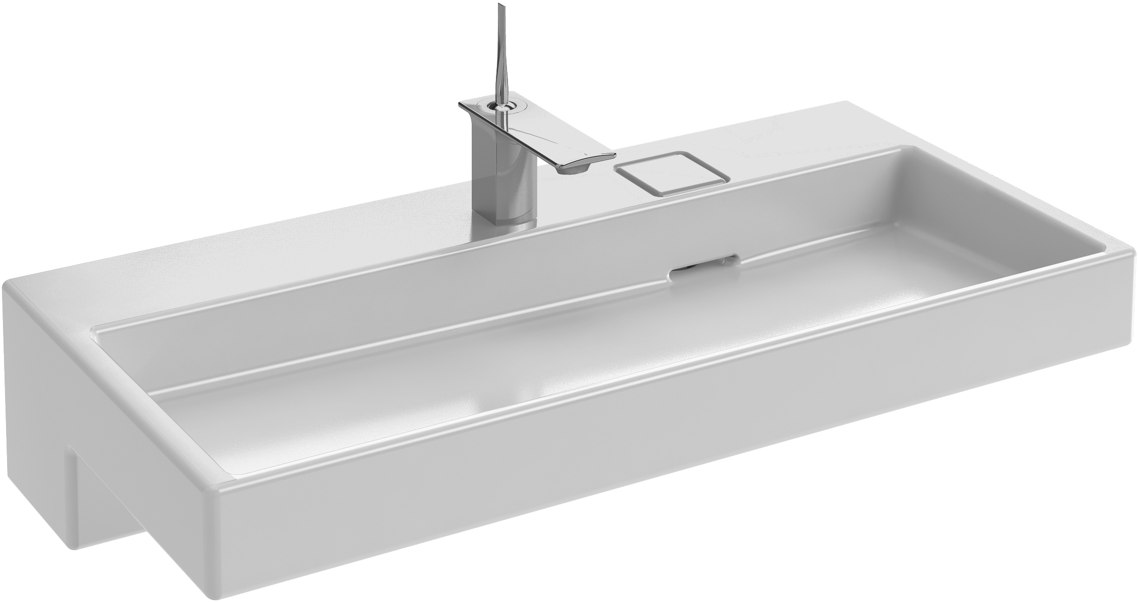 Раковина Jacob Delafon Terrace EXC9112 100 см с подсветкой + верхний душ с беспроводным динамиком