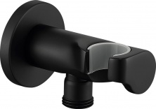 Шланговое подключение Elghansa Shower Hose Outlet WS-6K-Black с держателем для душа