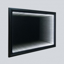 Зеркало LED 800 VLM-2M800MB, 800x600 c выключателем-датчиком на движение, черное