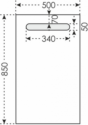 Зеркало СанТа Лондон 50 с LED-подсветкой