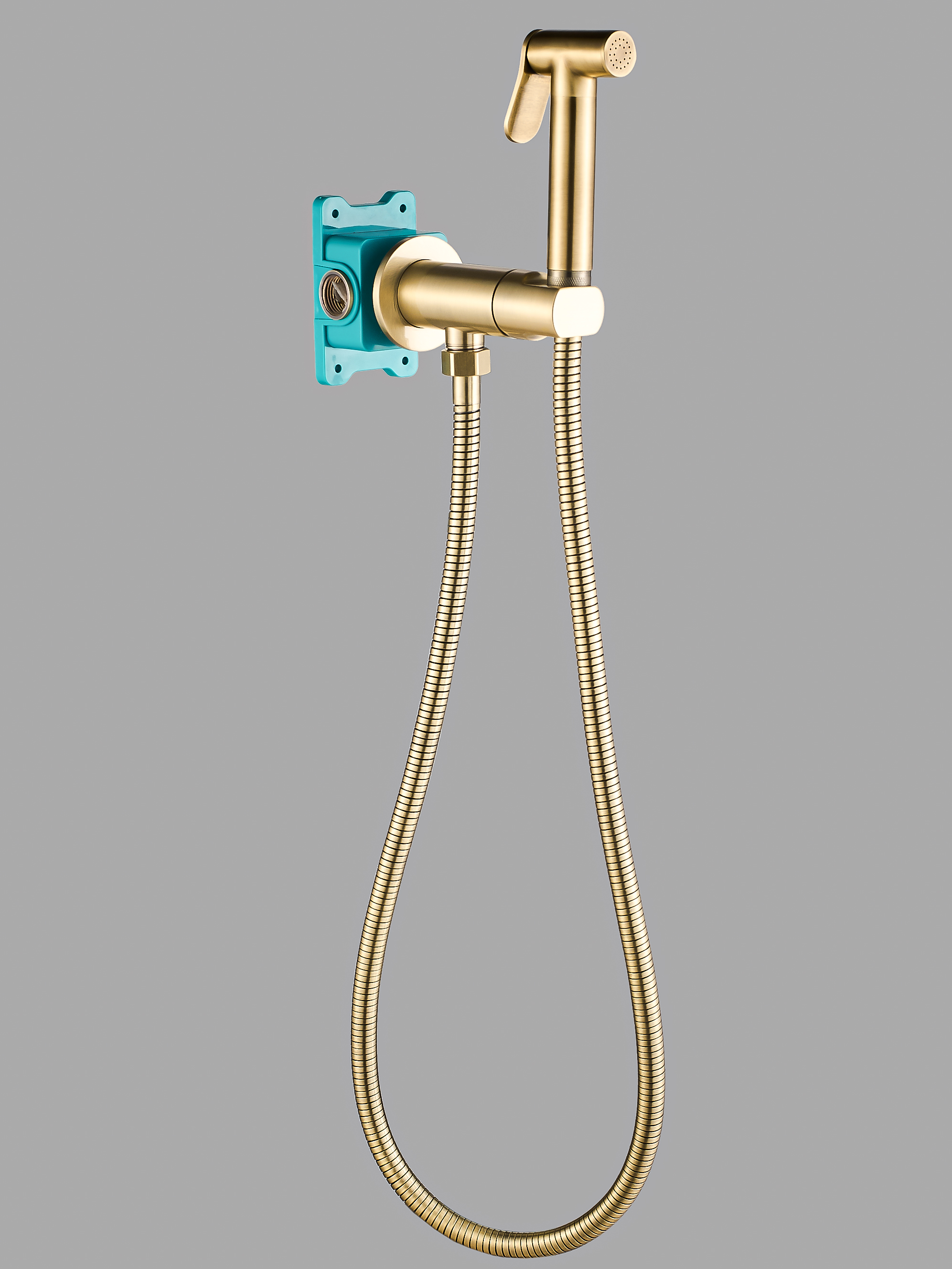 Гигиенический душ с прогрессивным смесителем ALMAes AGATA AL-877-09 С ВНУТРЕННЕЙ ЧАСТЬЮ, бронза