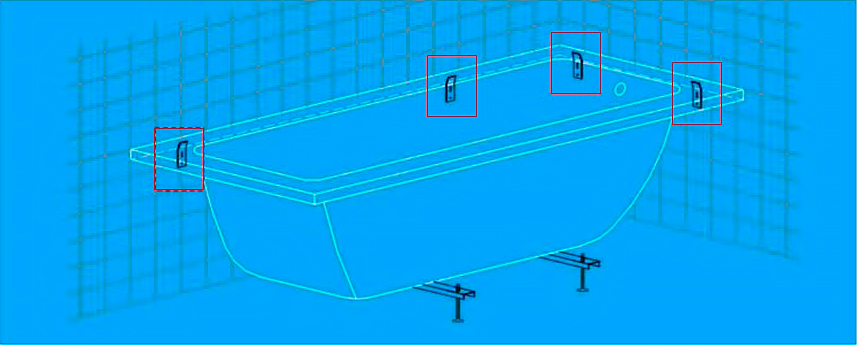 Крепление к стене для ванны Ideal Standard GW0018067