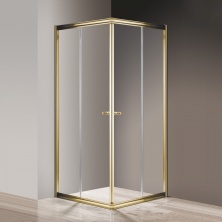 Душевой уголок Cezares Giubileo-A-2-90 прозрачное стекло, золото