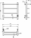 Полотенцесушитель электрический Тругор Пэк 6 П 60х50 с выключателем