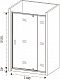 Душевая дверь в нишу Good Door Orion WTW-PD-110-G-CH