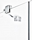 Душевая дверь в нишу Ravak SMSD2-90 B R Transparent, профиль хром
