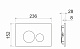 Комплект Унитаз подвесной Ceramicanova Metropol CN4002MB безободковый + Система инсталляции для унитазов Ceramicanova Envision Round CN1001B кнопка черная матовая и шумоизоляционной панелью