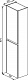 Шкаф-пенал Бриклаер Мальта 38 белый (уценка: без упаковки и потёртости на задней стороне)